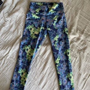 FABLETICS high waisted floral leggings